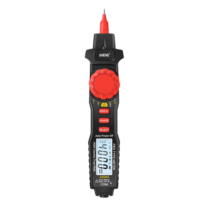 ANENG A3004 Digitale Pen Multimeter Auto Range NCV AC/DC Voltmeter Ampèremeter Ohmmeter Weerstandsmeter zwart