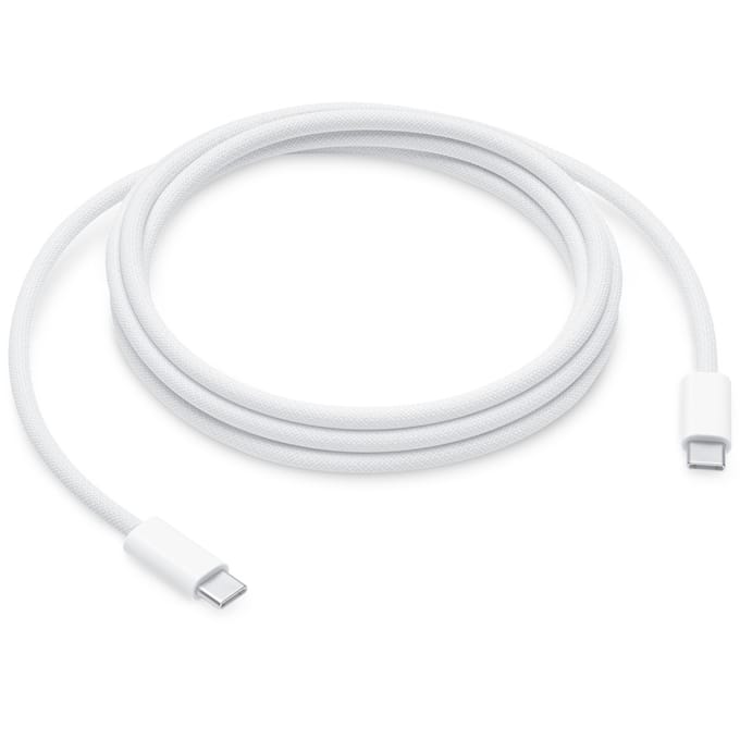 Apple - USB‑C Oplaadkabel - USB‑C naar USB‑C - 240W - 2m - Geweven - Wit