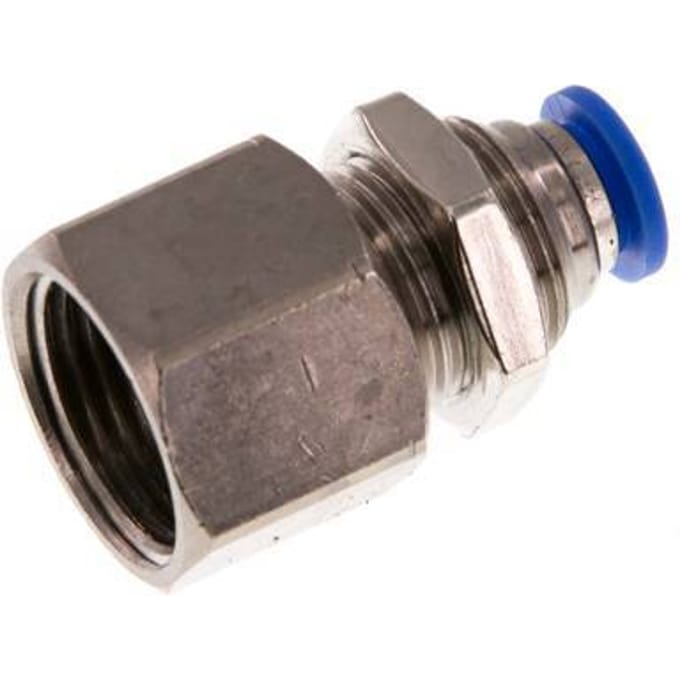 6mm x G3/8'' Messing/PA 66 Insteekfitting Binnendraad Schotdoorvoer NBR [2 Stuks]