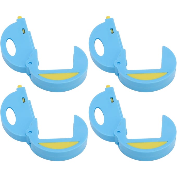4 Stuks Sluitclips voor Zakken Ruimtebesparend Veilig Draagbaar Multifunctioneel Snack Sluitclips voor blue