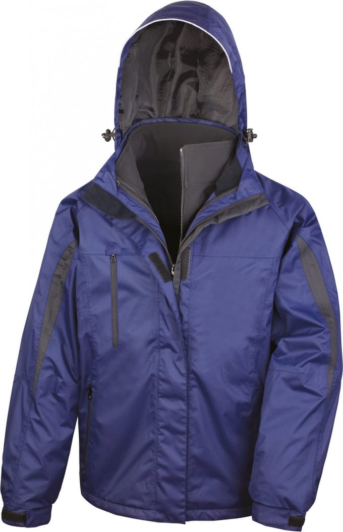 Result Men´s 3-in-1 Journey Jacket With Soft Shell Inner RT400 - Navy/Black - S