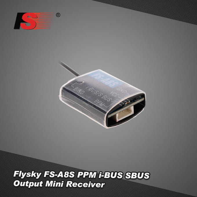 Flysky FS-A8S 8CH Ontvanger PPM i-BUS SBUS Uitgang voor FS-i6S i6X i10 Nieuwste