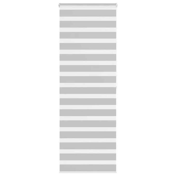 vidaXL - Zebra - rolgordijn - 85x200 - cm - stofbreedte - 80,9 - cm - lichtgrijs