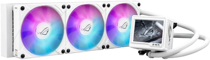 ASUS ROG Ryujin III 360 ARGB Extreme - All-in-One Waterkoeler - 360mm Radiator - LCD Display - ARGB Verlichting - Wit