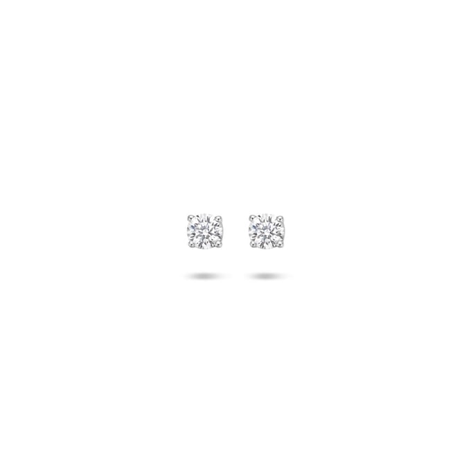 Glams oorknoppen zirkonia - 3 mm - Zilver