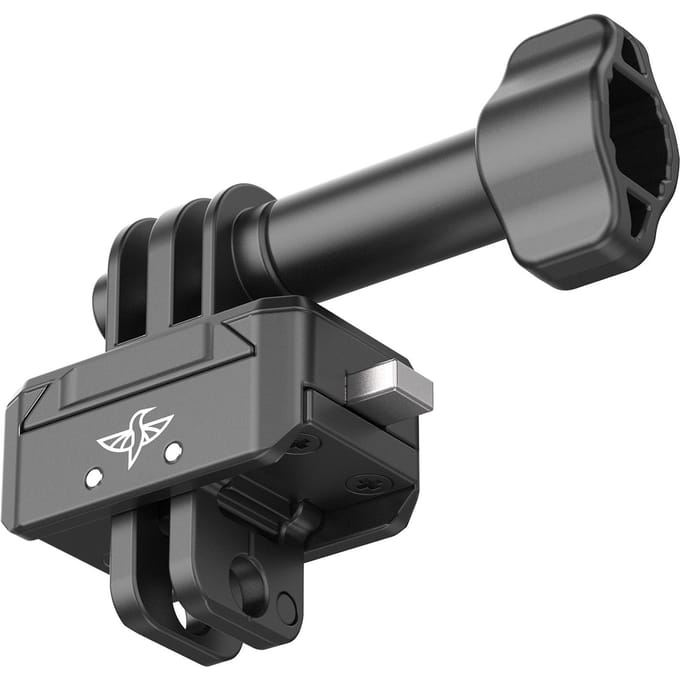 Aluminium Snelkoppelingsmontagebasis 2KG Laadvermogen voor Actiecamera met Universele 1/4 Interface zwart