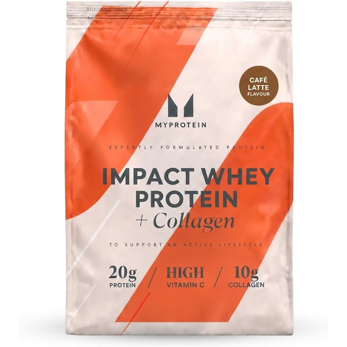 Impact Whey Protein + Collagen - 780g - 30servings - Cafe Latte