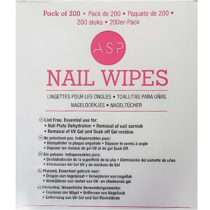 Nagel accesoires Asp Nageldoekjes 200 stuks