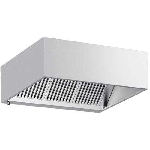 GGM Gastro Kastenhaube - 1400mm - mit Filter & Lampe Zilver
