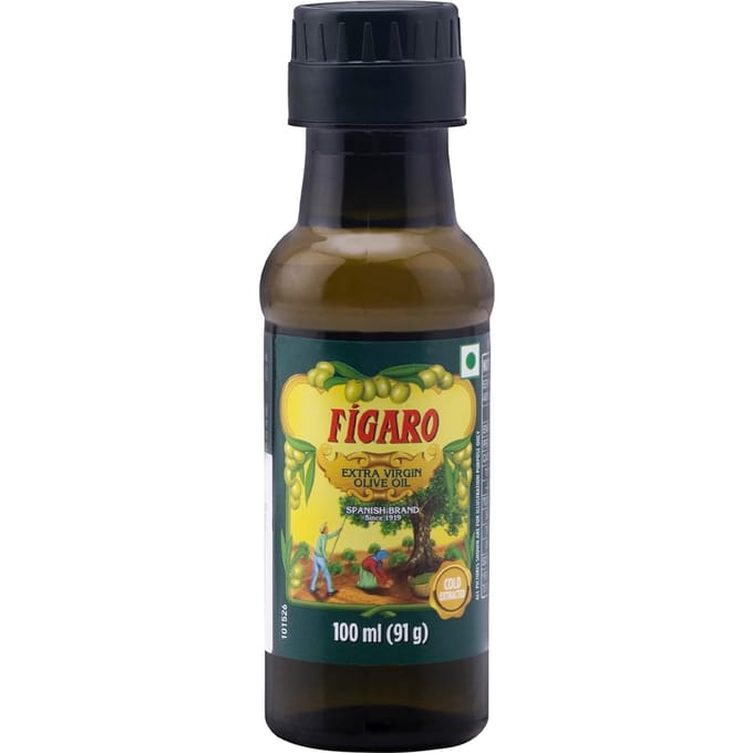 Fígaro Extra Vierge Olijfolie 100 ml Pak van 1 Voor Koken Saladedressings Dips & Marinades black