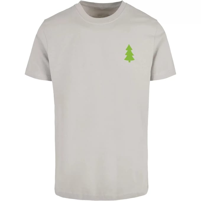 Merchcode - Christmas Vibes Heren Tshirt - M - Grijs