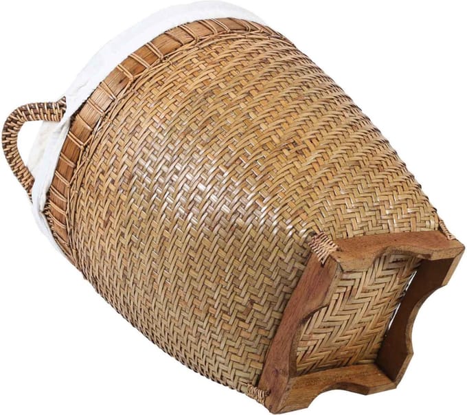 Rotan wasmand Lea met handvat