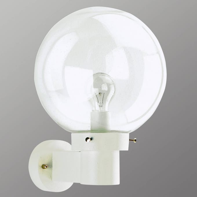 Albert Leuchten Bolvormige wandlamp voor buiten, wit