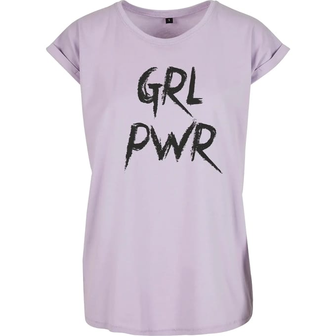 Mister Tee - GRL PWR Dames T-shirt - XS - Paars