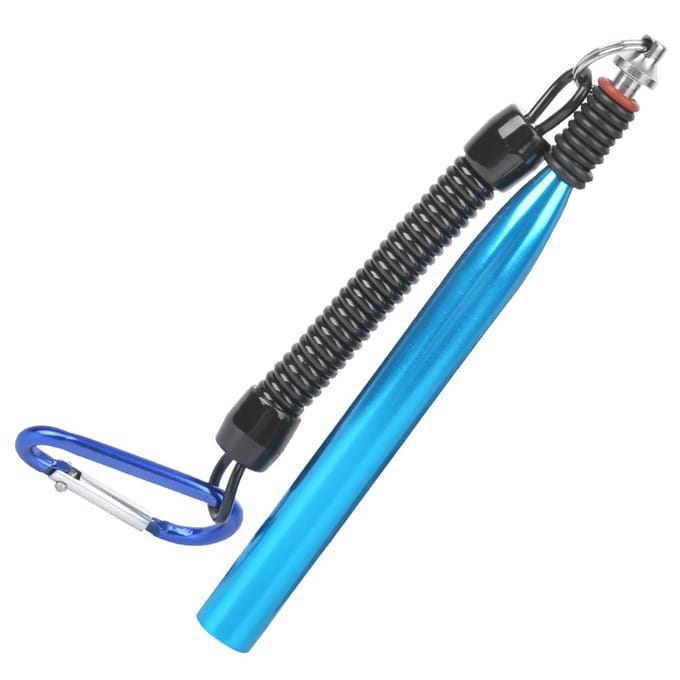 Aluminiumlegering Wacky Rig Tool Bloedworm Zacht Aas Bindring met O Rubber Ringblauw gray