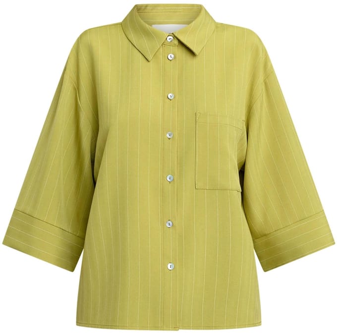 SisterS point blouse Verina-sh.ss1 20002 Lime Pinstripe Maat - M