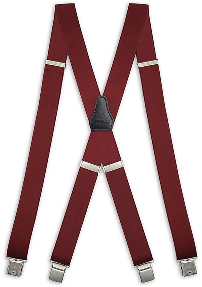 Sir Redman - Bretels - XL bretels bordeaux - bordeauxrood