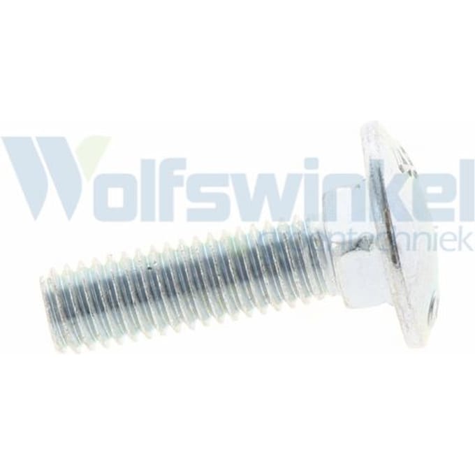 Hoenderdaal slotbout gegalv. 4.6 m  8 x  30 mm din 603  - doos à 200 stuks