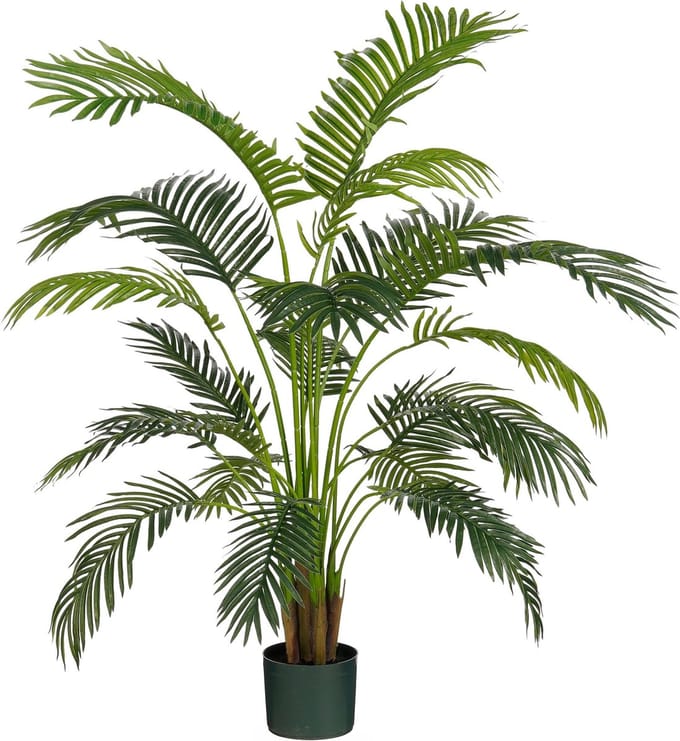 Mica Decorations Areca Palm Kunstplant in Pot - H134 x Ø50 cm - Groen