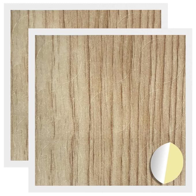 vidaXL - Zelfklevende - schroefcover - 2 - st - Artisan - Eiken - Ø - 20 - x - 0,5 - mm