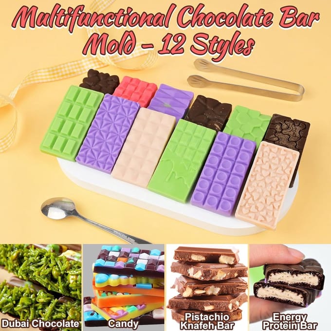 2 stuks - Siliconen Chocoladevorm Mal