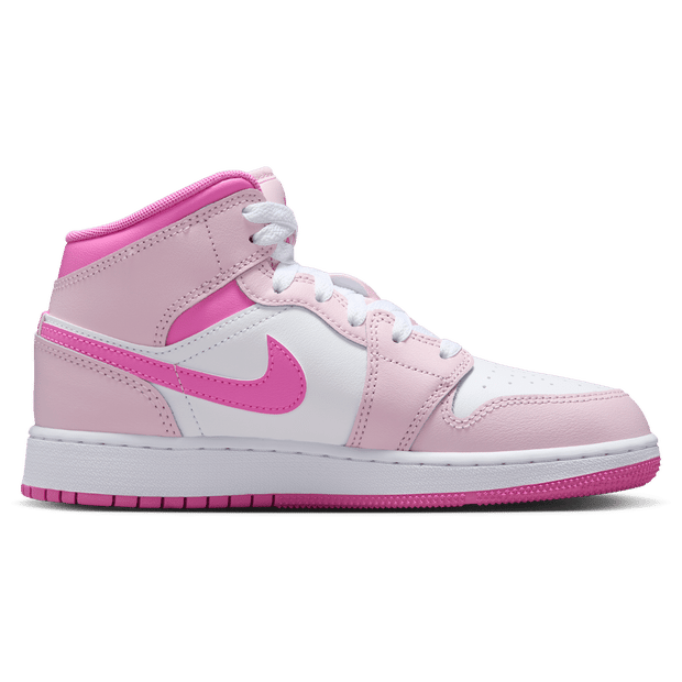 Jordan Aj1 Mid Kindersneakers - Rood - Maat 36 - Mesh/Synthetisch