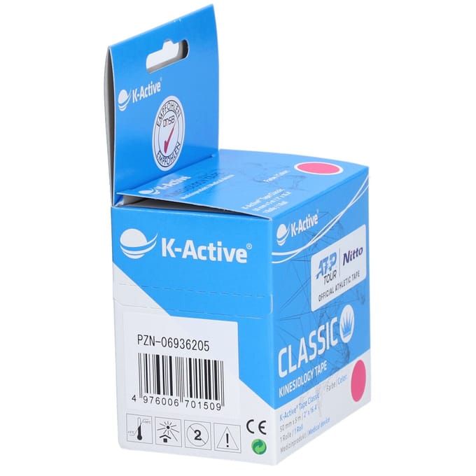 NAQI® K-Active Tape Classic 5cmx5m Roze 1 Verband