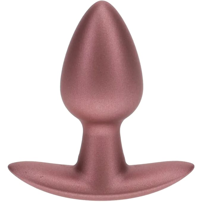 Ouch! Gladde Siliconen Buttplug 2.7 cm - Rose Goud