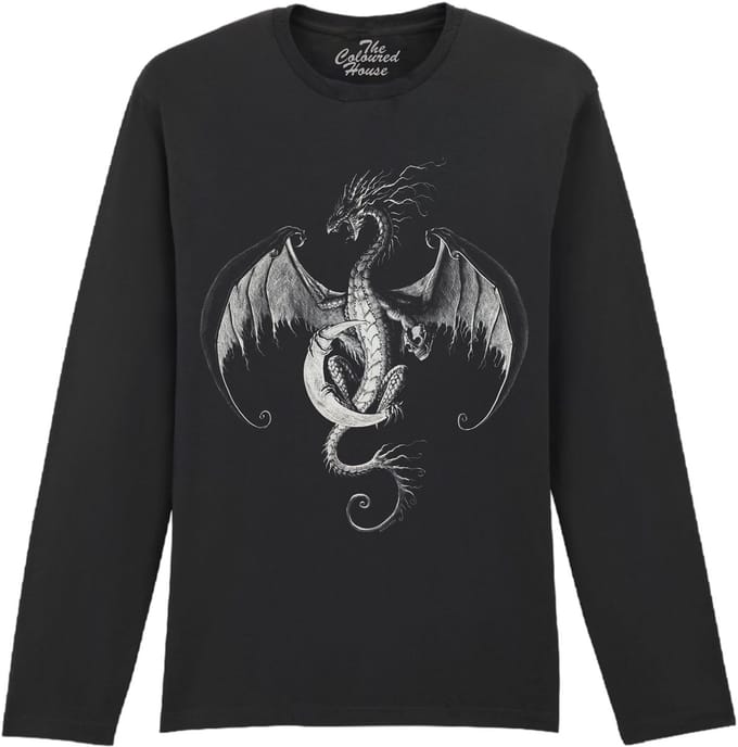 Draak Moon Glow Dragon The Coloured House Longsleeve T-shirt S