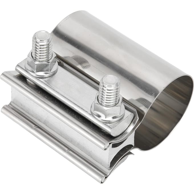Uitlaat Bandklem RVS Butt Joint Universeel voor Dempers Downpipes Headers 2in gray