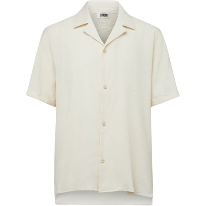 Drykorn Bijan_2 Korte Mouw Overhemden Off White 152305 Bijan_2