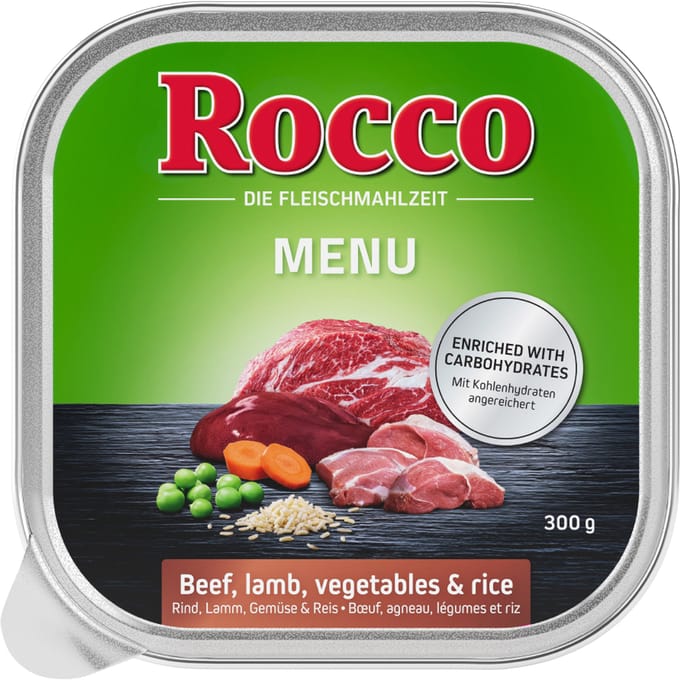 Rocco Menu 9 x 300g Hondenvoer - Rund met Lam