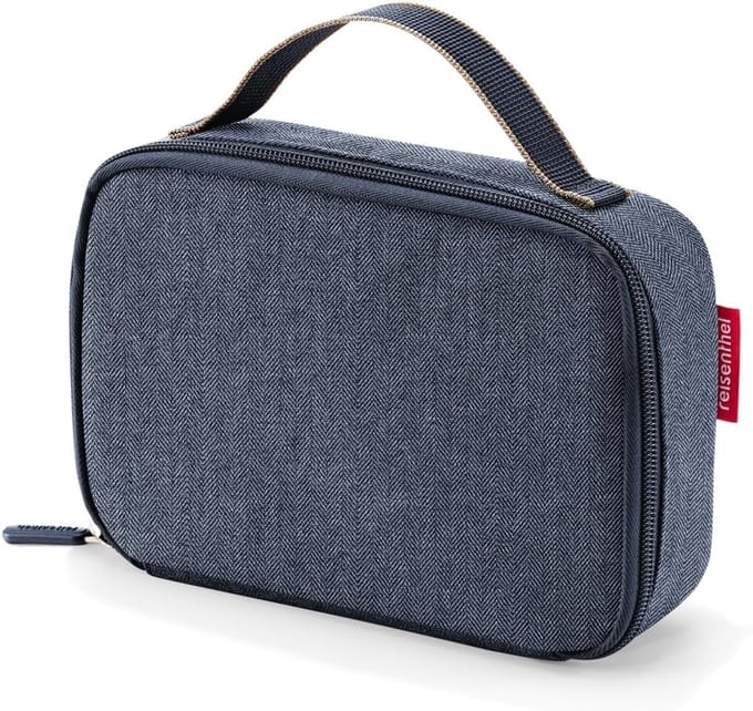 Sporttas Dames Thermo-case Donkerblauw - Herringbone Design - One Size