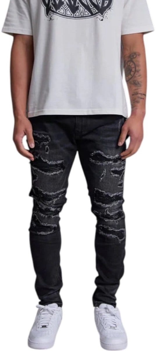 Amicci Heren Jeans Zwart AMJ64/BLA Rocco