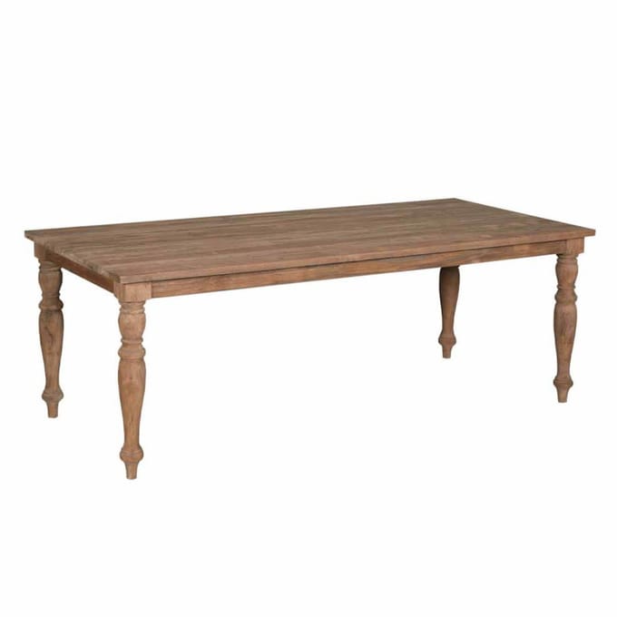 Tower Living Eettafel Bologna - Rechthoek Bruin Hout - 220x100x78cm