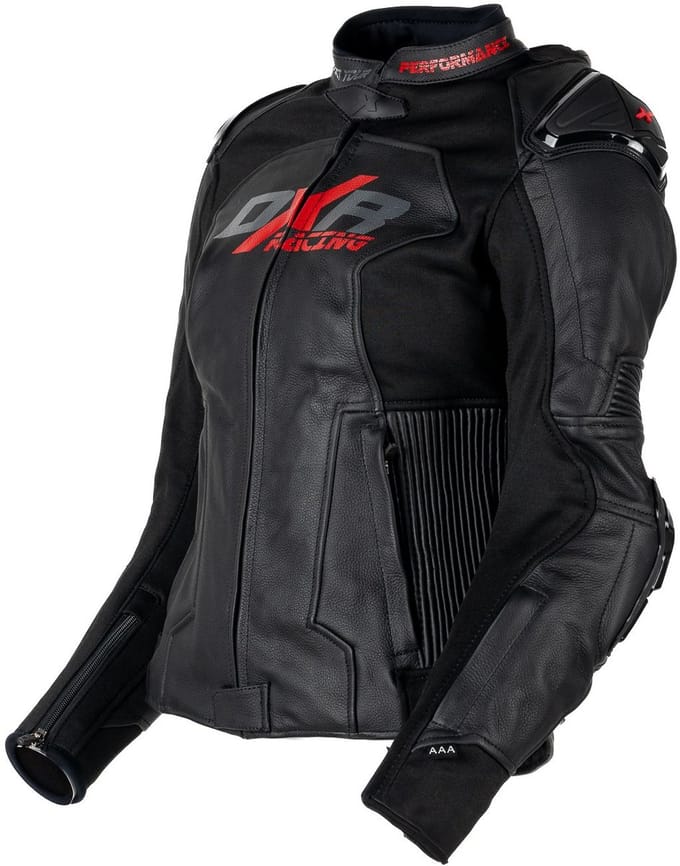 MOTOBLOUZ Motorjas HAUMEA vrouw| Middenseizoen|Zwart 36 CE-gekeurd