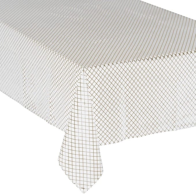 Tafelkleed in ruitpatroon, 140 x 240 cm