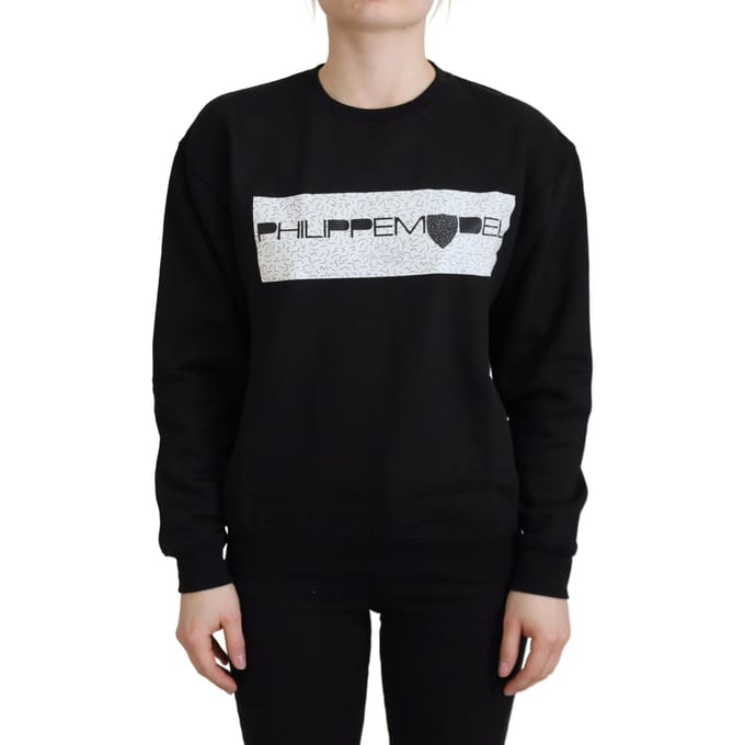 Zwarte graphic print sweatshirt