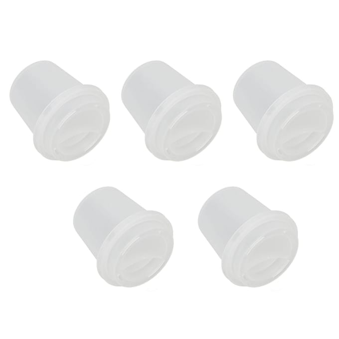 5 STUKS Make-up Ei Opbergdoos Beker Vorm Transparant Draagbaar Beauty Ei Spons Organizer voor Reizen white