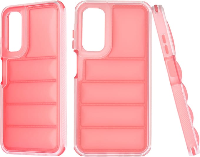 Hoesje geschikt voor Samsung Galaxy A25 - Techsuit Wave Shield Shockproof Hard Case Back Cover - Rood