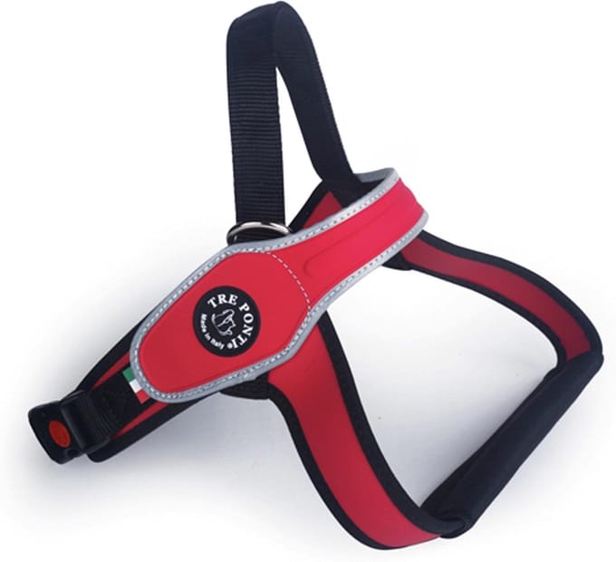 Tre Ponti Primo Tuig Rood&Reflecterend - Hondenharnas - 72 - 88 cm