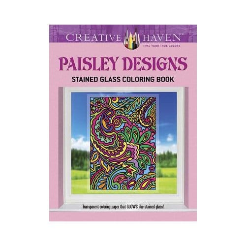 Creative Haven Paisley Designs Stained Glass Coloring Book - Noble, Marty