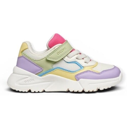 GEOX LOFTUS MEISJES Sneakers - VEELKLEURIG/WIT