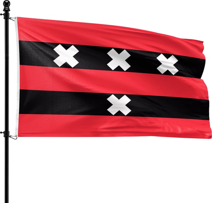 VlagDirect - Amstelveen vlag - Gemeente Amstelveen vlag - 90 x 150 cm.