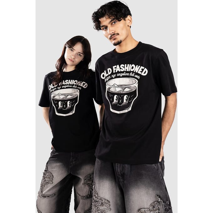 The Dudes Old Fashioned T-Shirt zwart