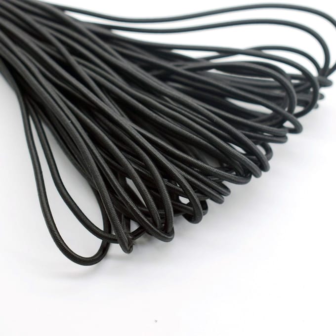 BukkitBow - Elastisch Bungee Koord 5 Meter - 3 mm Polyester Elastiek - Outdoor en DIY Touw