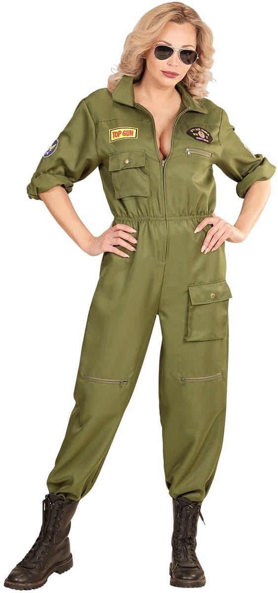 Straaljager piloot pak dame