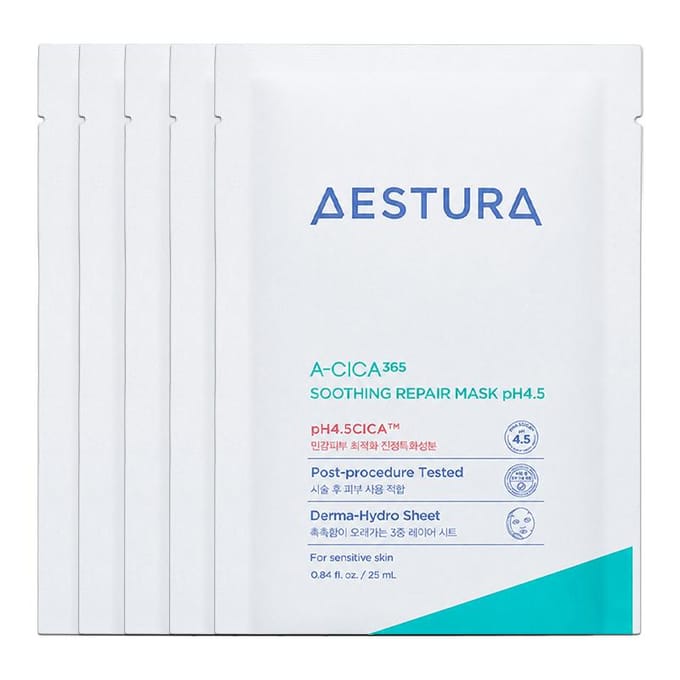 [AESTURA] Masque Apaisant Réparateur A-CICA pH4.5 25ml 5EA