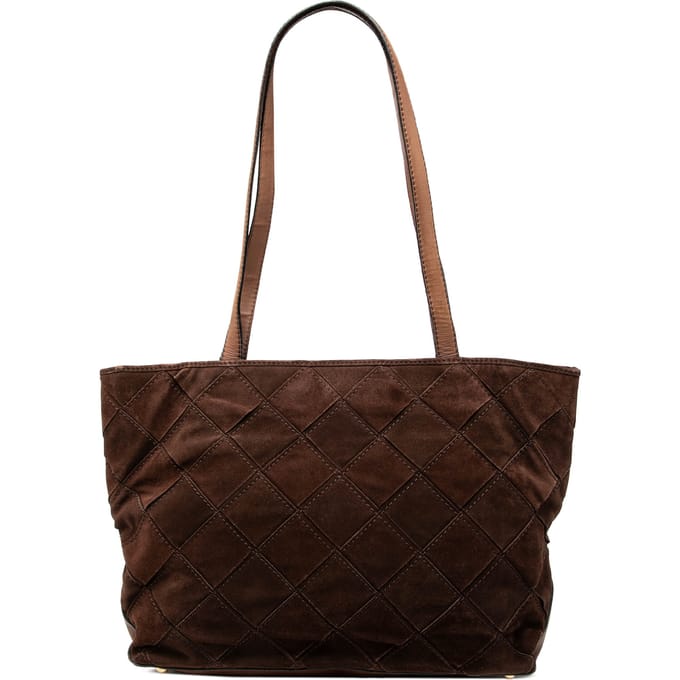 Tweedehands Suède Intrecciato Tote