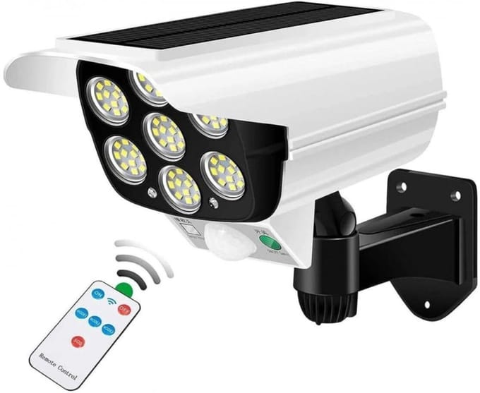 Vyzio - Lamp met Bewegingssensor - Bewegingssensor Lamp Buiten - Buitenverlichting Zonne Energie - Buitenverlichting met Sensor - Buitenverlichting Solar - LUMACAM